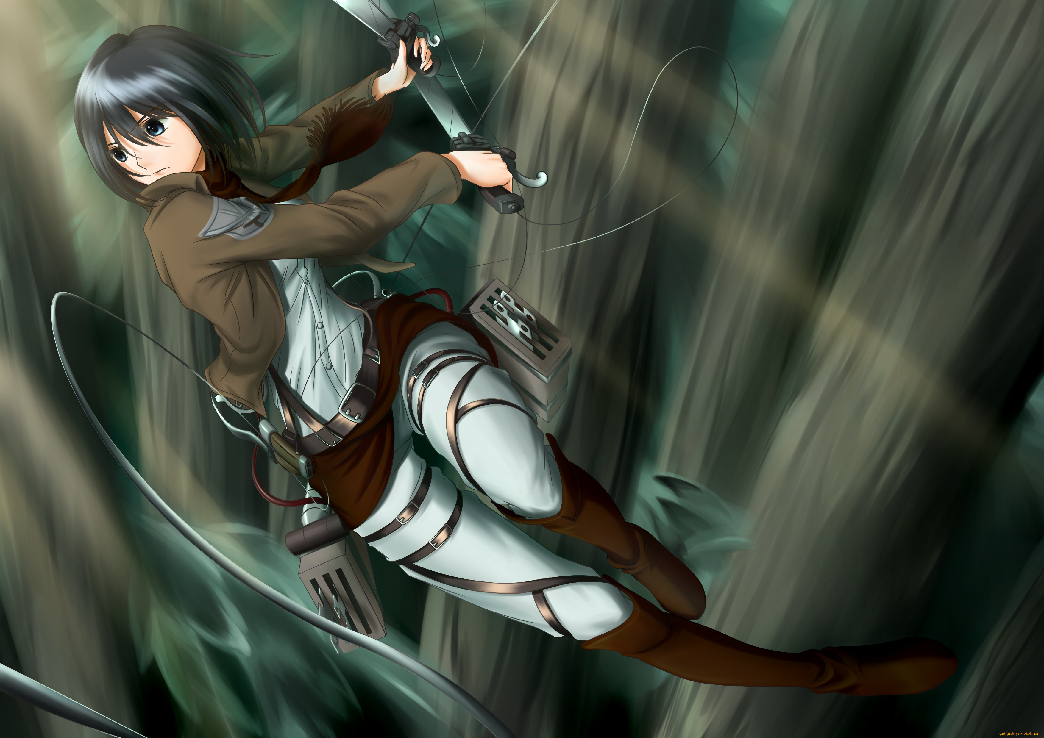 mikasa, ackerman, , shingeki, no, kyojin, 